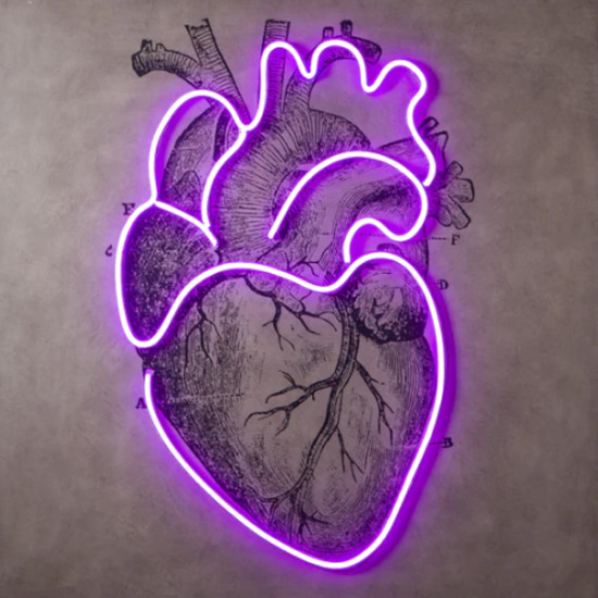Πίνακας NEON HEART USA