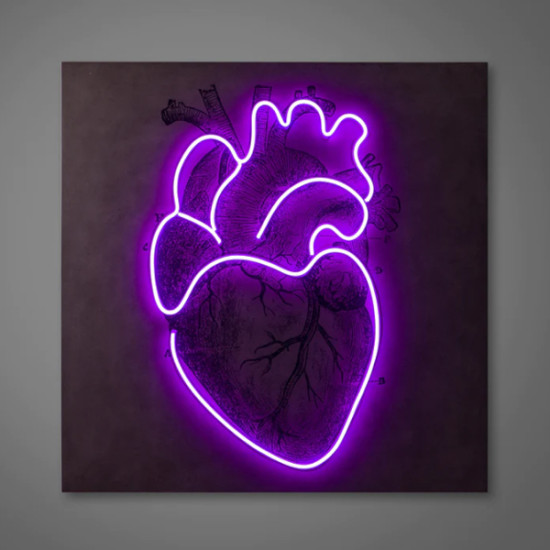 Πίνακας NEON HEART USA