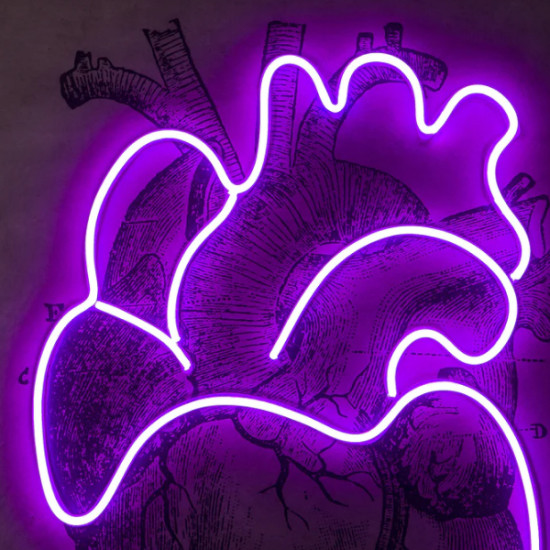 Πίνακας NEON HEART USA