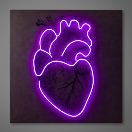 Πίνακας NEON HEART USA