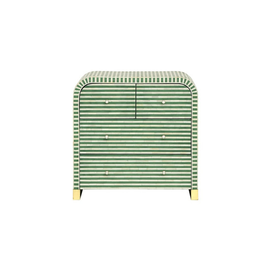 Κομοδίνο BONE INLAY GREEN